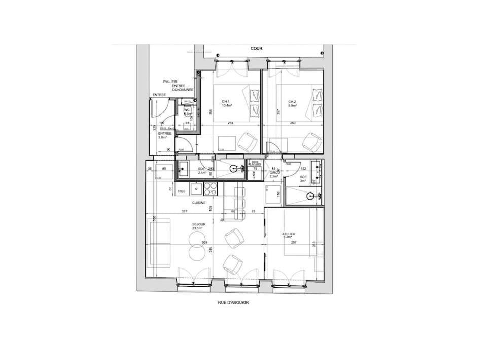 Magnifique Appartement Central 3 Chambres / 3 Bdr Párizs Kültér fotó
